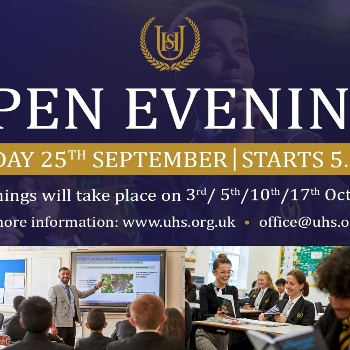 Uxbridge High School - OPEN EVENING